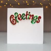 Greetings Christmas Card