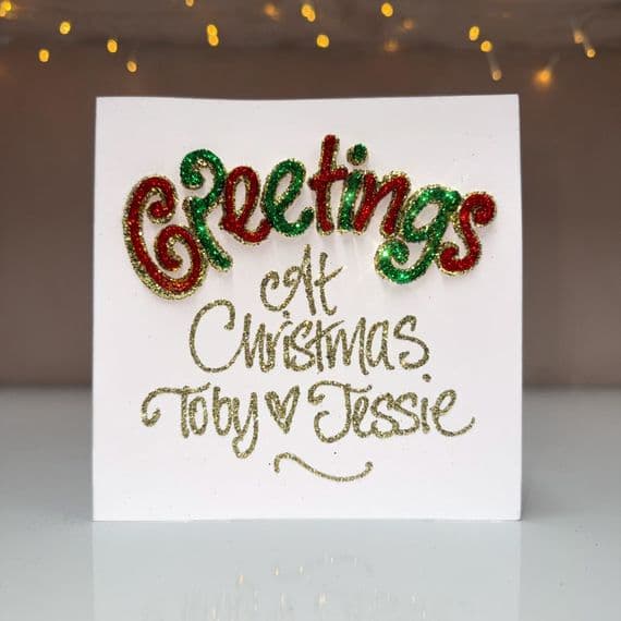 Greetings Christmas Card