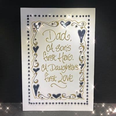 Grey Hearts & Swirls Border