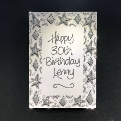 Grey Star & Diamond Border