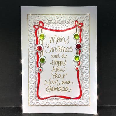 Hanging Baubles with Swirly Border