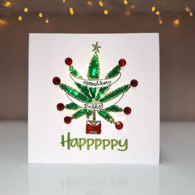 HAPPPPPY Christmas Reefa Tree Card