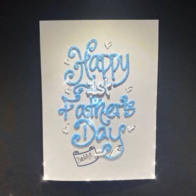 Happy 1st Father's Day: Pink or Blue