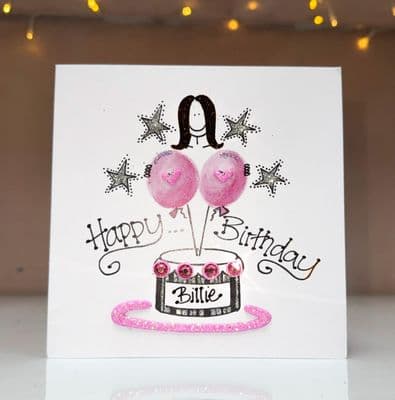 Happy Birthday Balloon Girl