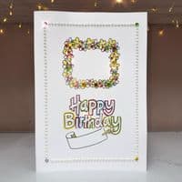 Happy Birthday Flower Border