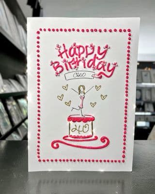 Happy Birthday Girl on Stand