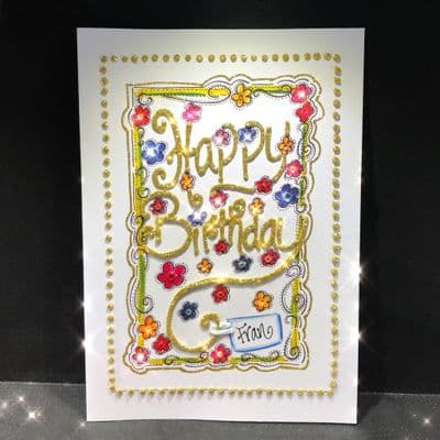 Happy Birthday with Tag