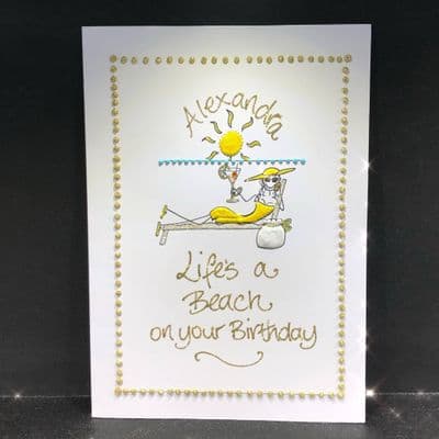 Lady on Sunlounger