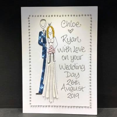 Large Wedding Couple Side by Side