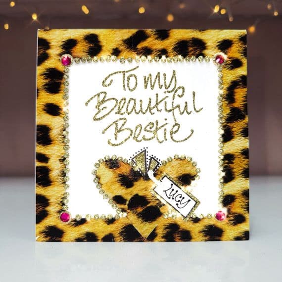 Leopard Heart with Border