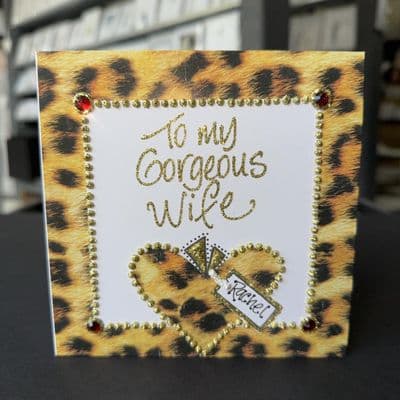 Leopard Heart with Border