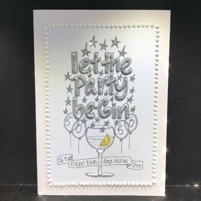 Let the Party Be-GIN! Silver, Gold, Blue or Pink