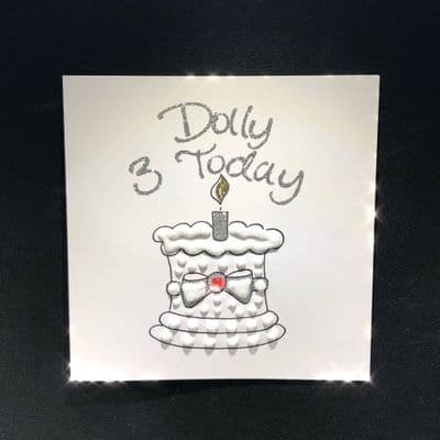 Little Bow Cake; Pink or Blue