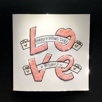 LOVE Banners in Pink