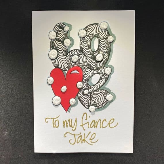 LOVE in the Snow Christmas Card