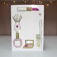 Make Up Border Birthday Card