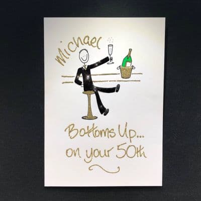 Man at Bar; Gold or Silver