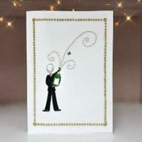 Man Holding Champagne