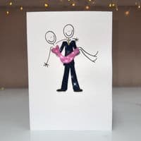 Man Holding Woman