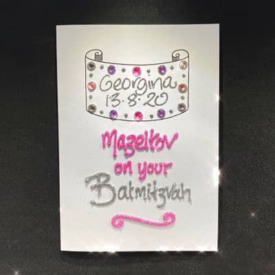 Mazeltov on your Batmitzvah