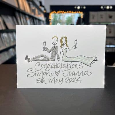 Medium A5 Back to Back Bride & Groom