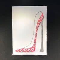 Medium A5 High Heel Shoe: Pink, Blue, Black, White or Purple