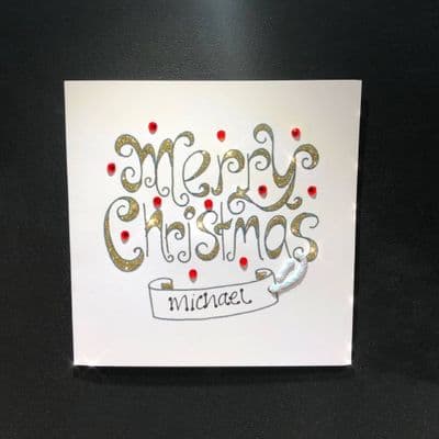 Merry Christmas Swirly & Bling