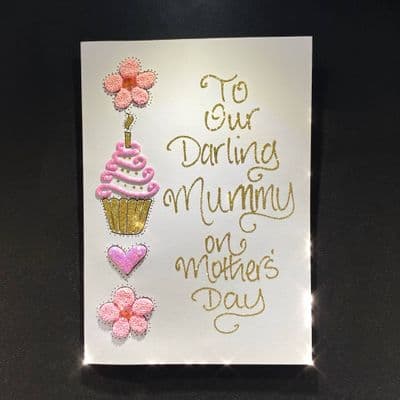 Mother's Day Cupcake and Flowers