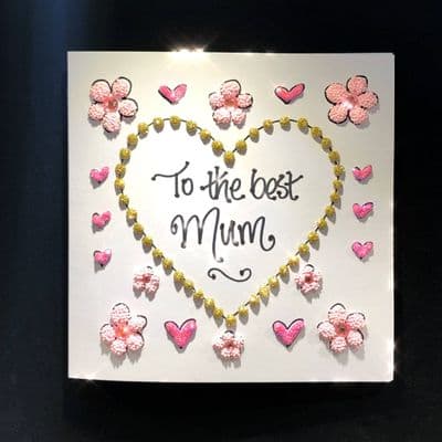 Mother's Day Heart with Flowers