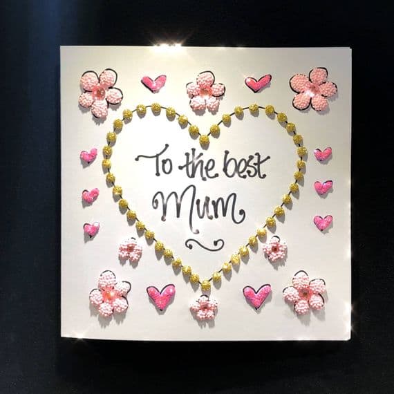 Mother's Day Heart with Flowers