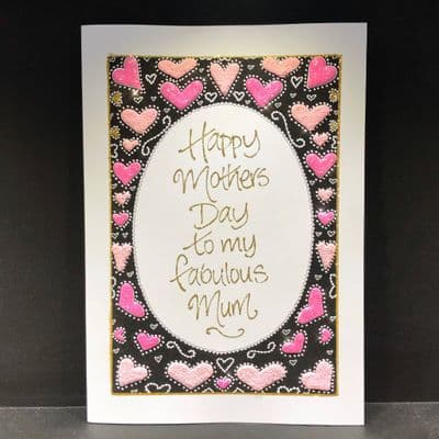 Mother's Day Hearts Border