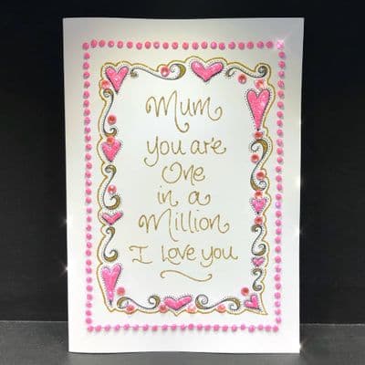 Mother's Day Hearts & Swirls Border