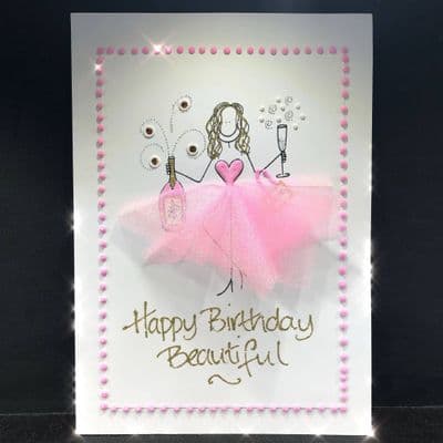 Net Dress Girl: Pink, Purple or Blue