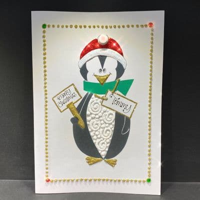 Penguin with Light Up Hat