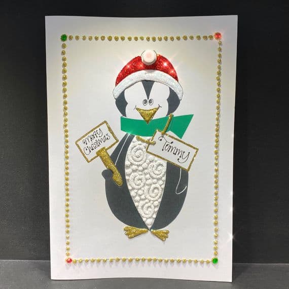 Penguin with Light Up Hat