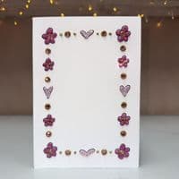 Pink Flowers & Hearts Border