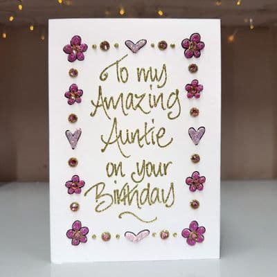 Pink Flowers & Hearts Border