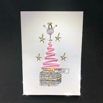 Pink Happy Christmas Tree