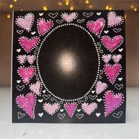 Pink Oval Heart Border