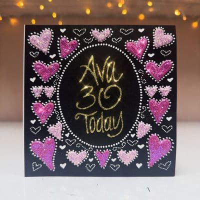 Pink Oval Heart Border