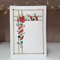 Present in Corner Christmas Card
