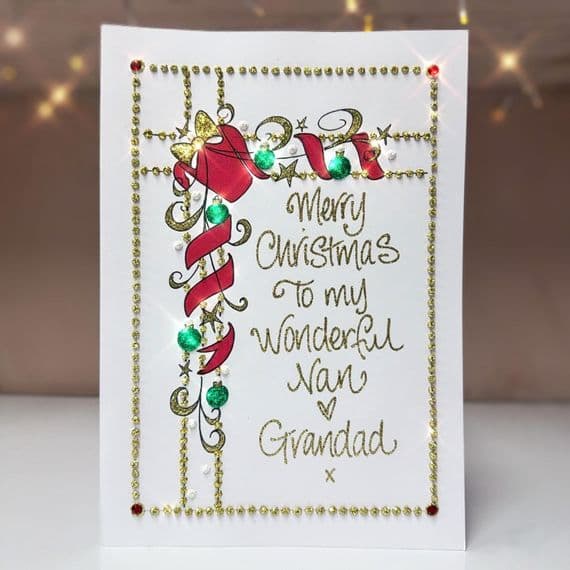 Present in Corner Christmas Card