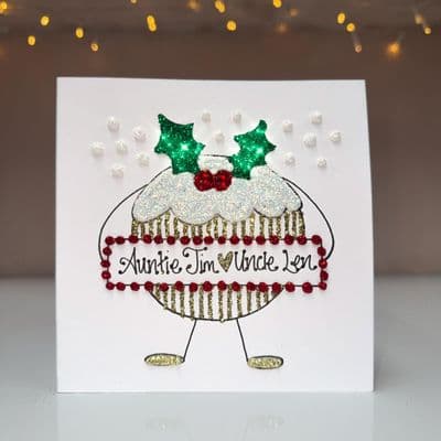 Pudding with Banner Christmas Card