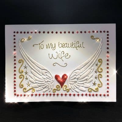 Red Heart with Angel Wings