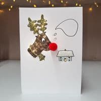 Rudolph Christmas Card
