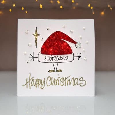 Santa Hat Christmas Card