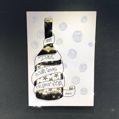 Scroll Bottle; Black or Navy