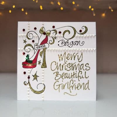 Shoe Gift in the Corner Christmas Card