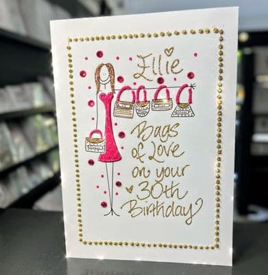 Shopper Girl; Black or Pink Dress