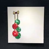 Side Baubles; White or Red & Green